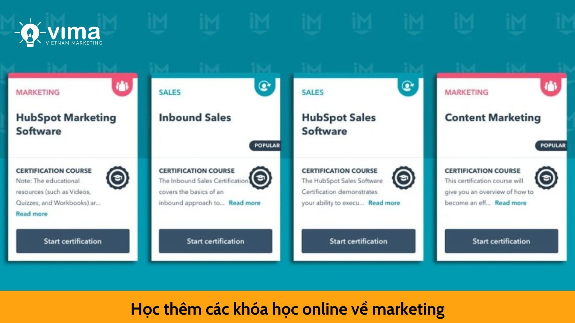 Học thêm các khóa học online về marketing